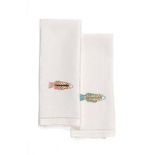 Load image into Gallery viewer, Tilapia Aqua Guest Towel, Set of 2