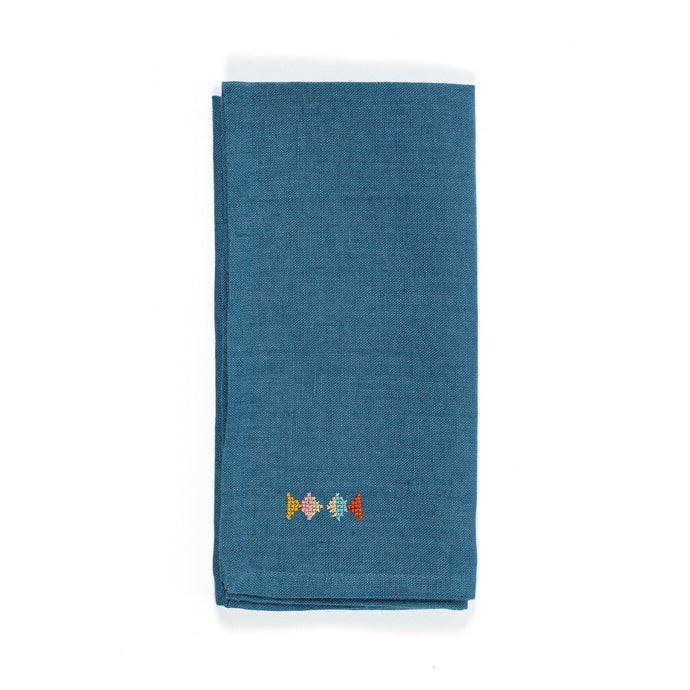 Kiss Blue Napkin, Set of 4