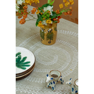 Nubia Natural Tablecloth
