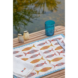 Tilapia Aqua Placemat, Set of 4