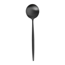 Load image into Gallery viewer, Moon Brushed Black Flatware Set (24 Pieces)