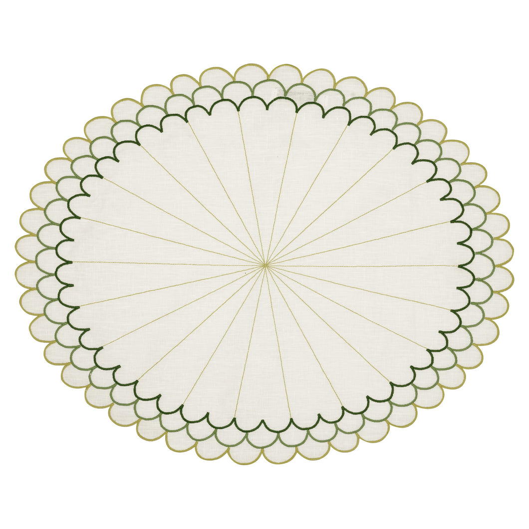 Escamas Verde Napkin, Set of 4