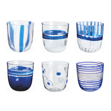 Load image into Gallery viewer, I Diversi Glass, Set of 6