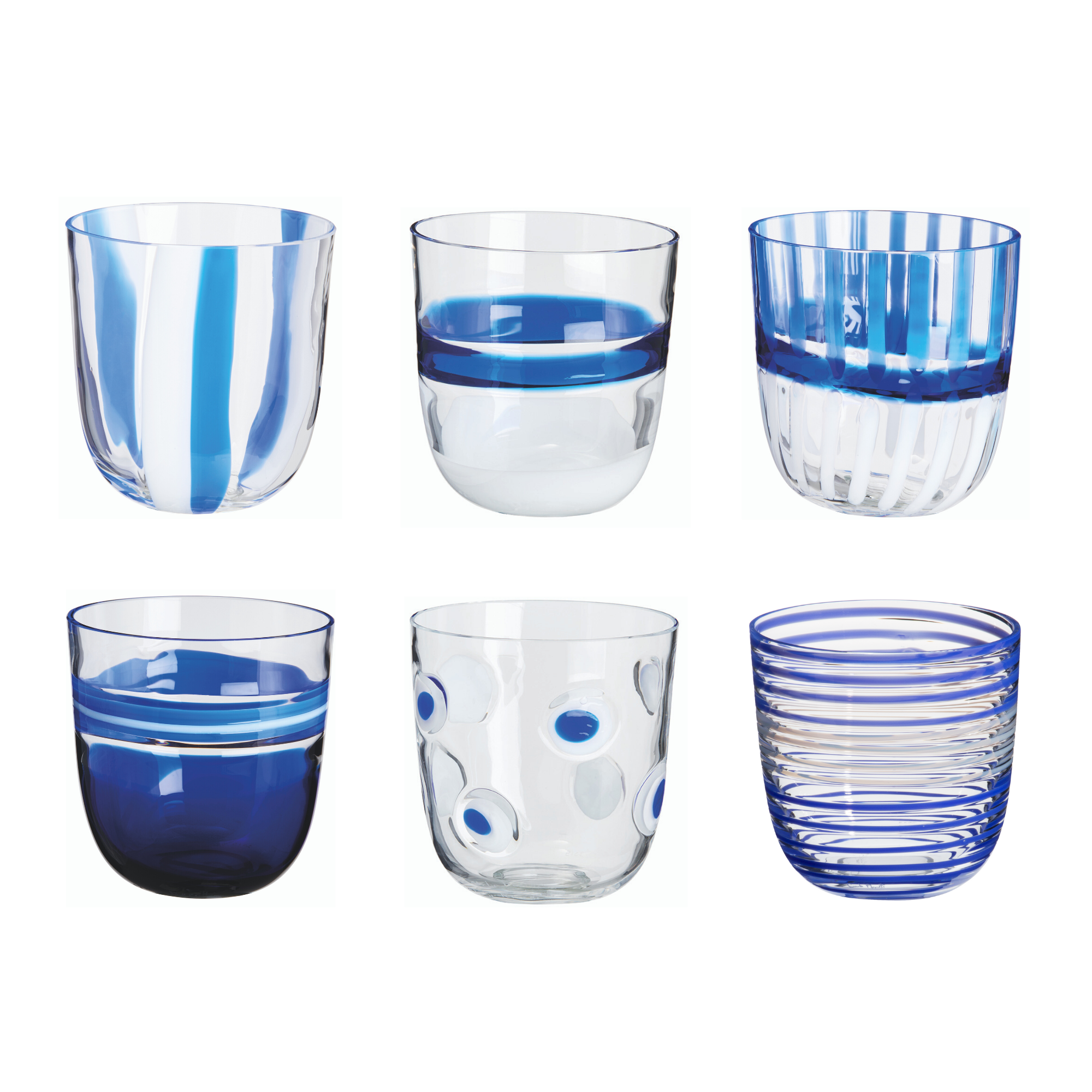 Set of 6 Benit eau glass cups - Deco, Furniture for